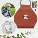 Memorial,Sad - Custom Photo I Will Carry You With Me - Personalized Leather Pocket Hug