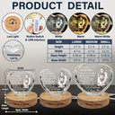 Gift For Couples, Old Couples, Gift For Husband, Gift For Wife, Gift For Boyfriend, Gift For Girlfriend, LGBT, Love - Custom Photo I Wish I Could Turn Back The Clock - Personalized Crystal Heart Shaped Lamp