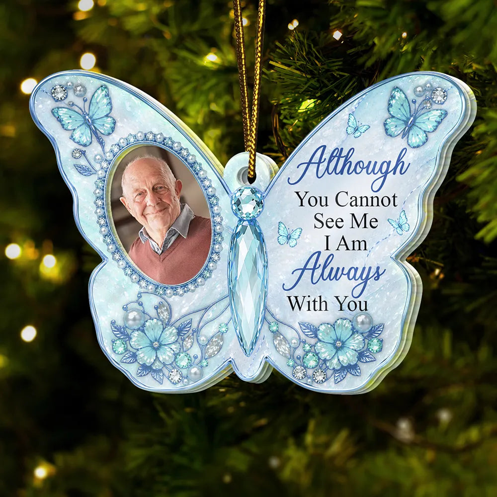 Sentimental,Christmas,Custom Photo,Family,Memorial,Upload Full Photo - Custom Photo I'm Always With You Family Memorial - Personalized Custom Shaped Acrylic Ornament
