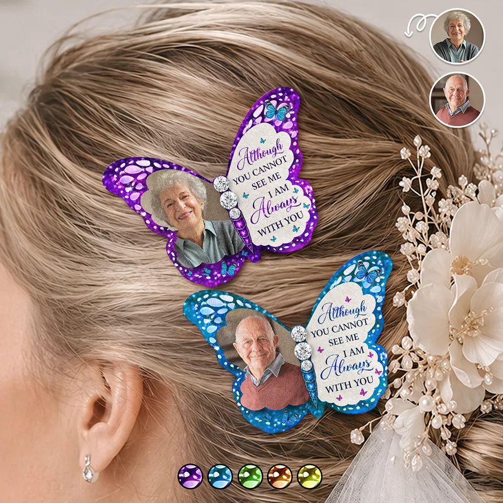 Custom Photo I'm Always With You Memorial - Personalized Brooch