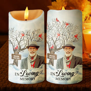 Memorial - Custom Photo I'm Always With You Memorial - Personalized Flameless LED Candle