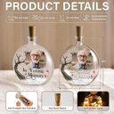 Memorial Loved One,Christmas,Custom Photo,Sympathetic,Family,Memorial,Upload Full Photo - Custom Photo I'm Always With You Memorial Gift - Personalized Round Flat Bottle Light