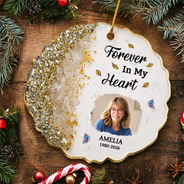 Memorial Loved One,Custom Photo,Sympathetic,Family,Memorial,Upload Full Photo,Icon - Custom Photo I'm Always With You Memorial Gift For Family, Friends - Personalized Resin Ornament