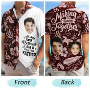 Gift For Father, Beach, Summer, Gift For Men, Dad - Children, Dad - Daughters (Adult), Dad - Sons, Happy, Custom Photo - Custom Photo I’m Not Retired - Personalized Hawaiian Shirt