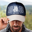 Gift For Father,Custom Photo,Art Design,Confident,Photo - Ink Drawing - Custom Photo Ink Drawing Dad Mom Est Year - Personalized Classic Cap