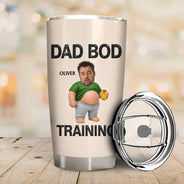 Gift For Father,Custom Photo,Humorous,Cut-Face Photo - Custom Photo It's Not A Dad Bod Father Figure - Personalized Tumbler