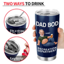 Gift For Father,Custom Photo,Humorous,Cut-Face Photo - Custom Photo It's Not A Dad Bod Father Figure - Personalized Tumbler