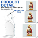 Christmas,Christian,Gift For Grandparents,Parents,Memorial - Custom Photo Jesus Hugs You In Heaven Memorial Keepsake - Personalized Custom Shaped Acrylic Ornament