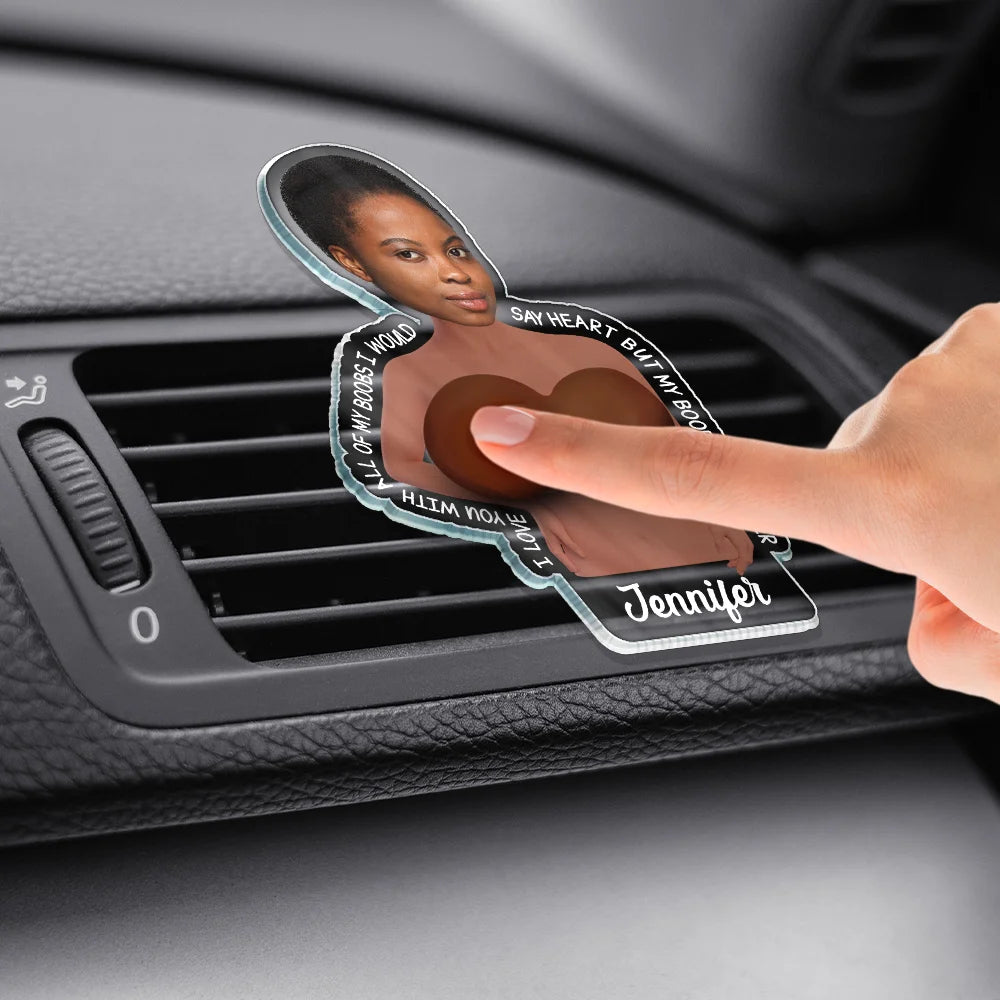 Humorous, Gift For Men, Custom Photo, Gift For Yourself, Cut-Face Photo - Custom Photo Just One More Poke - Personalized Squishy Acrylic Car Vent Clip