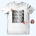 Gift For Couples,Gift For Husband,Gift For Wife,Gift For Boyfriend,Gift For Girlfriend,Happy,Custom Photo - Custom Photo Lipstick Letter Couple - Personalized T Shirt