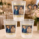 Humorous,Custom Photo,Gift For Couples,Wedding,Dynamic Photo - Custom Photo Look Who's Getting Married Vintage - Personalized Frosted Cups