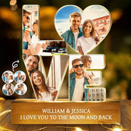 Gift For Couples,Love,Non-Eng,Gift For Husband,Gift For Wife,Gift For Boyfriend,Gift For Girlfriend,LGBT - Custom Photo Love You And Keep You Forever - Personalized Custom Shaped LED Light