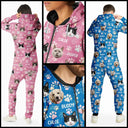 Cat Lovers, Pet Lovers, Dog Lovers, Dog Mom, Dog Dad, Cat Mom, Cat Dad, Happy - Custom Photo Lovely Pet Face Pattern Dog Cat Family - Personalized Overall Onesie Hooded Jumpsuit