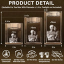 Family - Custom Photo Loving Family Siblings Besties - Personalized Crystal Candle Holder