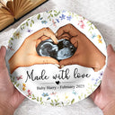New baby,Love - Custom Photo Made With Love - Personalized Ceramic Plate