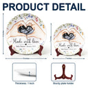 New baby,Love - Custom Photo Made With Love - Personalized Ceramic Plate