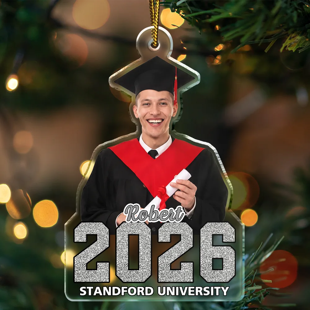 Christmas,Proud,Custom Photo,Graduation,Gift For Yourself,Remove BG Photo - Custom Photo Mastered It Graduation Keepsake - Personalized Custom Shaped Acrylic Ornament