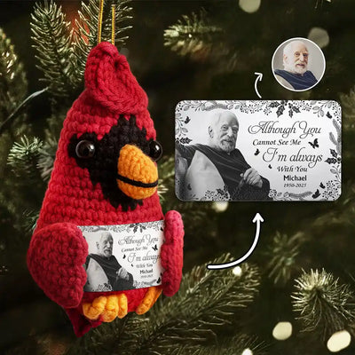 Crochet Cardinal Bird Hanging Decoration