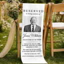 Sentimental,Custom Photo,Family,Wedding,Dynamic Photo - Custom Photo Memorial Always Remembered Always Loved - Personalized Chair Sign