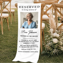 Sentimental,Custom Photo,Family,Wedding,Dynamic Photo - Custom Photo Memorial Always Remembered Always Loved - Personalized Chair Sign