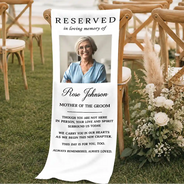 Sentimental,Custom Photo,Family,Wedding,Dynamic Photo - Custom Photo Memorial Always Remembered Always Loved - Personalized Chair Sign