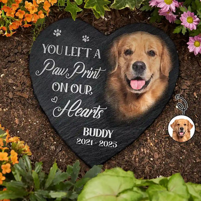 Heart Memorial Garden Stone