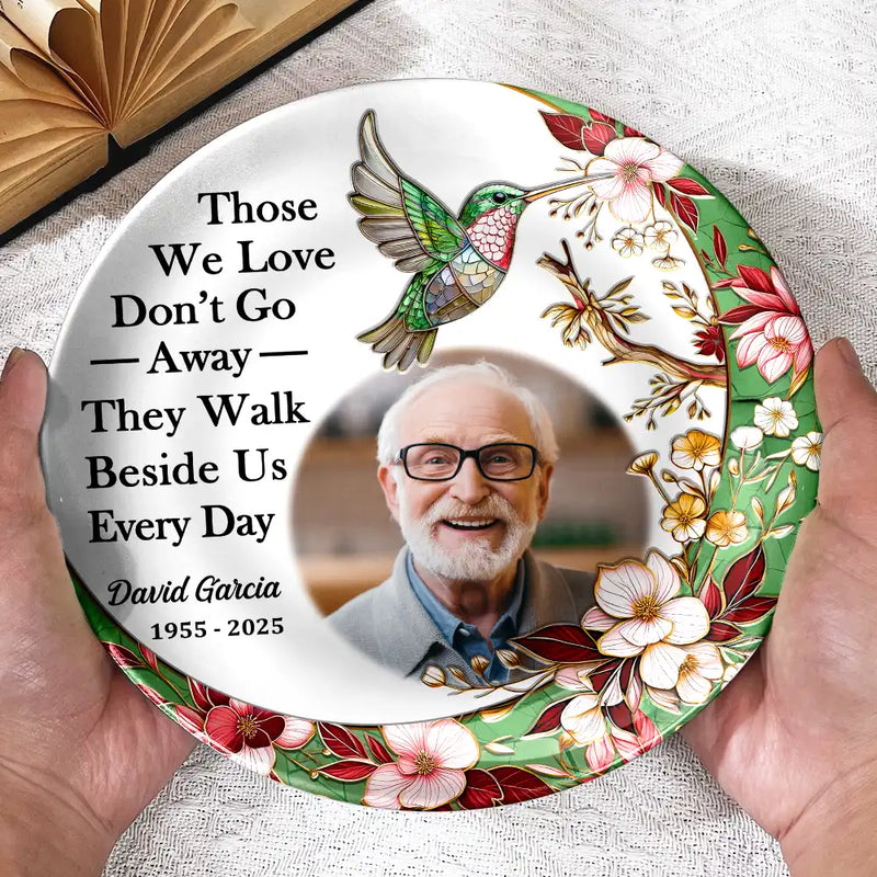 Memorial, Family, Sad, Gift For Mother - Custom Photo Memorial I'm Always With You - Personalized Ceramic Plate
