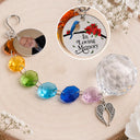 Christmas, Custom Photo, Sympathetic, Family, Memorial, Upload Full Photo, Icon - Custom Photo Memorial I'm Always With You - Personalized Crystal Suncatcher With Charm