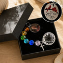 Christmas, Custom Photo, Sympathetic, Family, Memorial, Upload Full Photo, Icon - Custom Photo Memorial I'm Always With You - Personalized Crystal Suncatcher With Charm