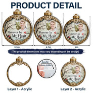 Memorial Loved One,Christmas,Custom Photo,Sympathetic,Family,Memorial,Upload Full Photo - Custom Photo Memorial Loved One I'm Always With You - Personalized Custom Shaped Acrylic Ornament