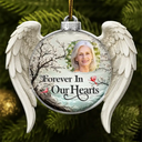 Memorial Loved One,Christmas,Custom Photo,Sympathetic,Family,Memorial,Upload Full Photo - Custom Photo Memorial Loved One I'm Always With You - Personalized Embossed Ornament
