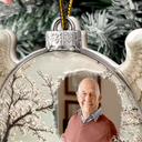 Memorial Loved One,Christmas,Custom Photo,Sympathetic,Family,Memorial,Upload Full Photo - Custom Photo Memorial Loved One I'm Always With You - Personalized Embossed Ornament