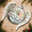 Memorial Loved One,Christmas,Custom Photo,Sympathetic,Family,Memorial,Upload Full Photo - Custom Photo Memorial Loved One I'm Always With You - Personalized Embossed Ornament