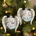 Memorial Loved One,Christmas,Custom Photo,Sympathetic,Family,Memorial,Upload Full Photo - Custom Photo Memorial Loved One I'm Always With You - Personalized Embossed Ornament
