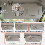 Custom Photo Memorial My Mind Still Talks To You - Personalized Custom Shaped Car Visor Clip