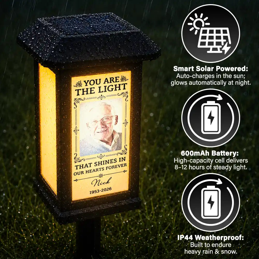 Top Market, Christmas, Custom Photo, Sympathetic, Family, Memorial, Upload Full Photo - Custom Photo Memorial Not A Day Goes By That You Are Not Missed - Personalized Solar Garden Light
