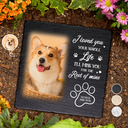 Christmas,Custom Photo,Pet Memorial,Sympathetic,Pet Lovers,Memorial,Upload Full Photo - Custom Photo Memorial Pet I Loved You Your Whole Life - Personalized Rectangle Memorial Garden Stone