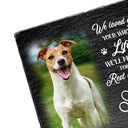 Christmas,Custom Photo,Pet Memorial,Sympathetic,Pet Lovers,Memorial,Upload Full Photo - Custom Photo Memorial Pet I Loved You Your Whole Life - Personalized Rectangle Memorial Garden Stone