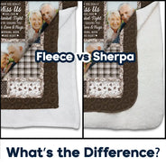 Top Market,Custom Photo,Family,Memorial,Gift For Women,Gift For Men,Sad,Christmas - Custom Photo Memorial When You Really Miss Me Hug This Blanket - Personalized Fleece Blanket, Sherpa Blanket