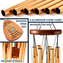 Sad,Memorial,Dog Lovers,Cat Lovers,Pet Lovers,Family,Parents,Gift For Grandparents - Custom Photo Memorial Your Wings Were Ready - Personalized Wind Chime