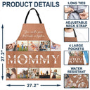 Custom Photo,Family,Gift For Mother,Gift For Father,Happy,Photo,Grateful - Custom Photo Mom Dad We Love You - Personalized Apron