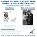 Custom Photo,Romantic,Gift For Couples,Wedding,Upload Full Photo,Monogram - Custom Photo Monogram Wedding Engagement Signing Book - Personalized Playing Cards