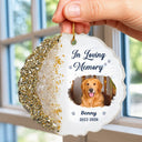 Custom Photo,Pet Memorial,Sympathetic,Pet Lovers,Memorial,Upload Full Photo - Custom Photo My Favorite Hello And My Hardest Goodbye - Personalized Resin Ornament
