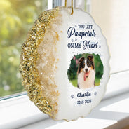 Custom Photo,Pet Memorial,Sympathetic,Pet Lovers,Memorial,Upload Full Photo - Custom Photo My Favorite Hello And My Hardest Goodbye - Personalized Resin Ornament