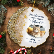 Custom Photo,Pet Memorial,Sympathetic,Pet Lovers,Memorial,Upload Full Photo - Custom Photo My Favorite Hello And My Hardest Goodbye - Personalized Resin Ornament