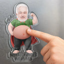 Custom Photo,Top Market,Gift For Men,Gift For Yourself,Humorous,Cut-Face Photo - Custom Photo My Hero Dad Bod - Personalized Squishy Acrylic Fridge Magnet