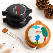Gift For Father, Custom Photo, Adorable, Upload Full Photo - Custom Photo No One Measures Up To You With Kid's Drawing - Personalized Leather Tape Measure