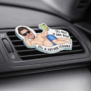 Gift For Husband,Gift For Yourself,Gift For Men,Parents,Gift For Grandpa,Gift For Father,Funny,Photo,Vector - Custom Photo Not A Dad Bod - Personalized Acrylic Car Vent Clip