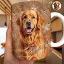 Art Design,Sentimental,Pet Lovers,Photo - Oil Painting - Custom Photo Oil Painting Family Dad Mom Kid Pet Portrait - Personalized White Edge-to-Edge Mug