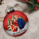 Art Design,Sentimental,Christmas,Family,Photo - Oil Painting - Custom Photo Oil Painting Happy Family Together - Personalized Ball Ornament